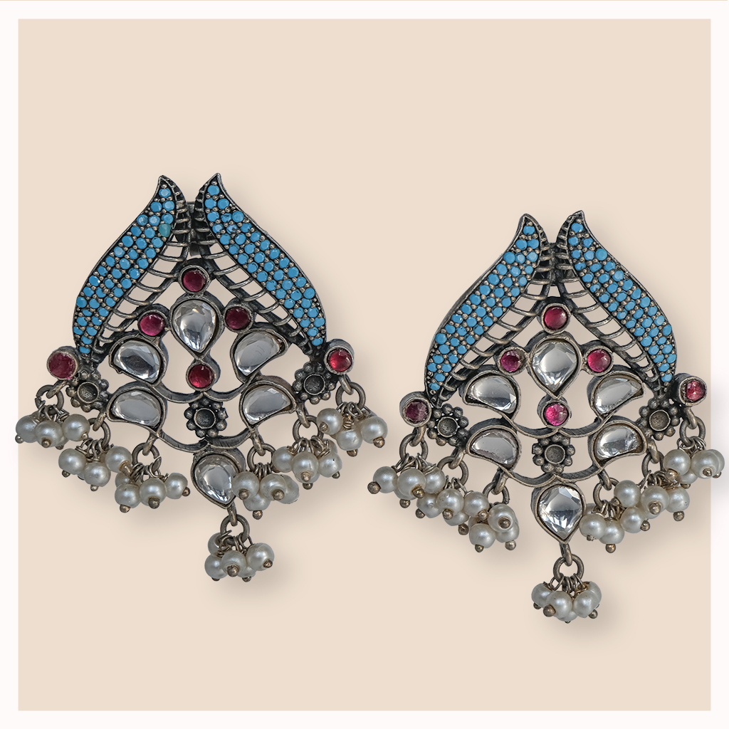 One of a kind Kundan Earrings