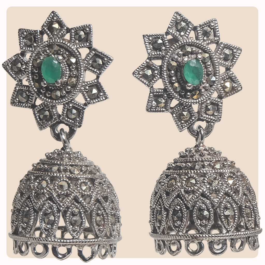 Marcasite Jhumka