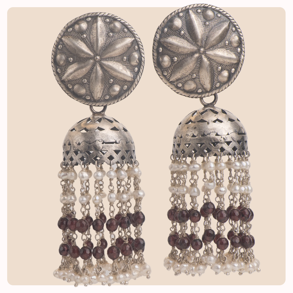 Garnet Jhumka